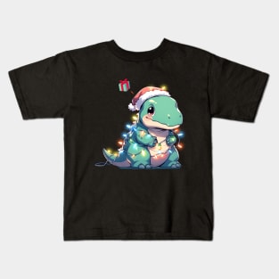 Christmas T Rex wants Presents! Kids T-Shirt